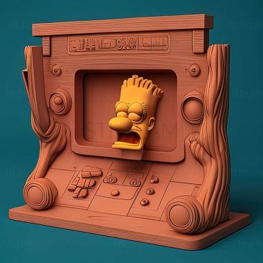 3D model The Simpsons Arcade Game game (STL)